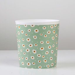 Кашпо для цветов Ромашки, 1.6 л, d=14 см, h=14 см, пластиковое