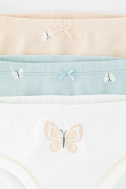 К 1978-3уп/голубой опал,персиковый зефир,бабочки трусы/ уп