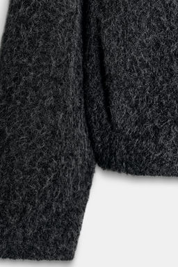 SHORT BOUCL_ COAT WITH SCARF - Zara фото 10