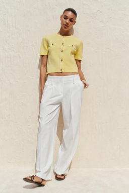 SHORT SLEEVE KNIT CARDIGAN - Zara фото 22