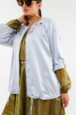 Бомбер AMORI 2164 светло-серый  фото 2