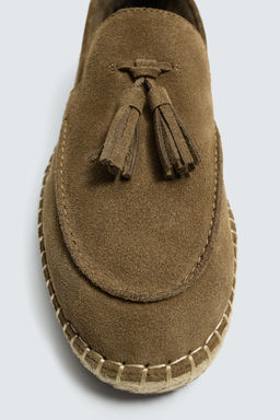 MOCAS?N PIEL CASUAL BORLAS / Beige - Zara фото 3