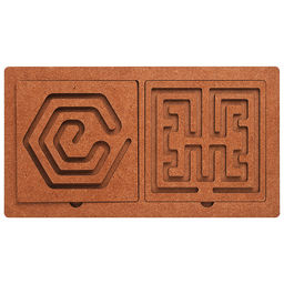 Игра развивающая "Межполушарные доски" со съёмными трафаретами (Нейропсихологический тренажер)