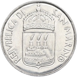 Монета 100 лир 1973 года Сан-Марино