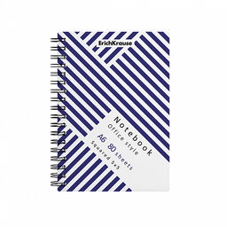Цена за 5 шт. Тетрадь общая с пластиковой обложкой на спирали ErichKrause Blue Concept, А6, 80 листов, клетка