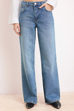 Mavi Normal Bel 100% Pamuk Wide Leg Genis Paca Jeans TWOSS26JE00125 - Trendyolmilla фото 5