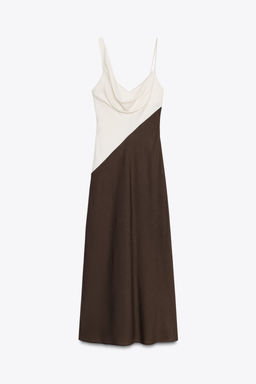 CONTRAST MIDI DRESS - Zara фото 8