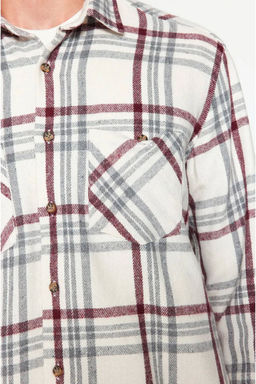 TRENDYOL MAN Bordo Regular Fit Cift Cepli K?sl?k Oduncu Kareli Gomlek TMNAW22GO0356 - Trendyolmilla фото 4