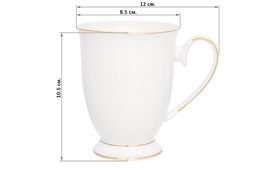 Кружка 300 мл 12*8,5*10,5 см Снежана на ножке, зол ободок - Elan gallery фото 2