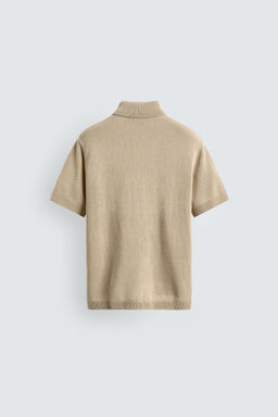 CAMISA PUNTO RELAXED FIT / Beige claro - Zara фото 8