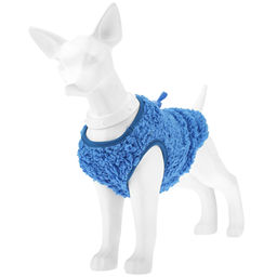 Пэт тойс (Pet toys) Одежда для собаки Жилетка с декором - коала, р-р L, длина спинки 28см/обхват груди 36см/обхват шеи 20см, цвет-синий, искусственный мех (100% полиэстер) (Китай) - Домашняя мода фото 4