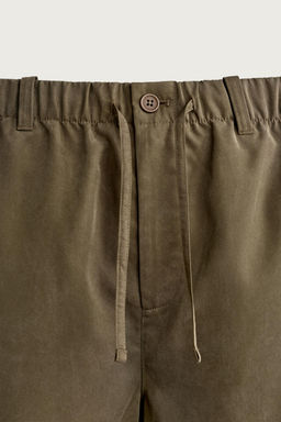 PANTAL?N FLUIDO RELAXED FIT / Marr?n - Zara фото 8