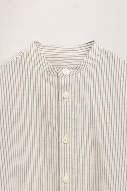 6-10 YEARS / STRIPED STAND COLLAR SHIRT LIMITED EDITION - Zara фото 3