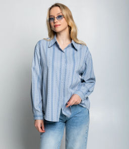 Рубашка #КТ129 (1), голубой