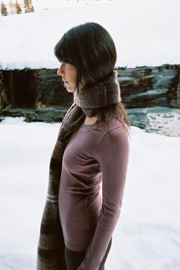 RIBBED LONG SLEEVE T-SHIRT - Zara фото 2