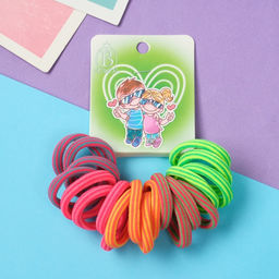 Цена за 4 шт. Резинки для волос «Амурные дела», набор 20 шт., любовь, 2.5 см, полоски