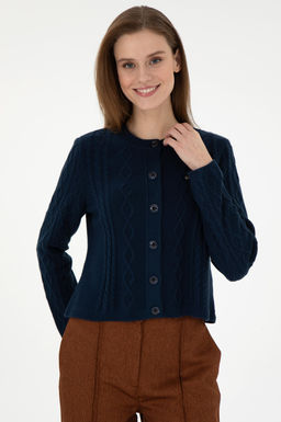 Женский темно-синий трикотажный кардиган Неожиданная скидка в корзине - U.s. polo assn фото 3