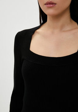 Джемпер в тонкий рубчик - Incity фото 2