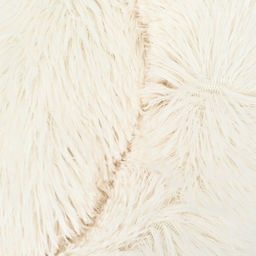 Лежанка для собак и кошек, длинный мех, 60 х 60 х 20 см, молочная - Пижон фото 4