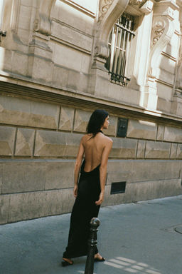 FLOWING DRAPED MIDI DRESS - Zara фото 9