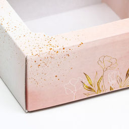 Цена за 5 шт. Коробка самосборная, крышка-дно, с окном,Безмятежность 14,5 х 14,5 х 6 см - Simaland фото 5