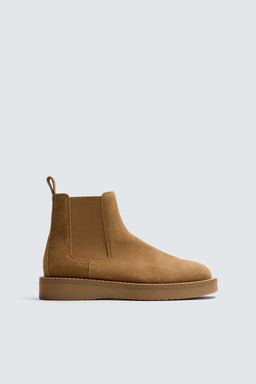 LEATHER CHELSEA BOOTS - Zara фото 4