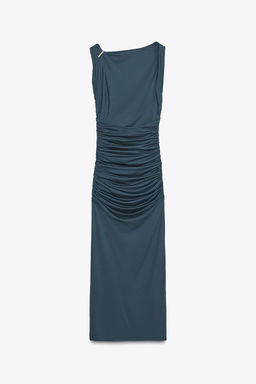 SHELL POLYAMIDE DRESS - Zara фото 5
