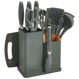 ALPENKOK AK-2122 Набор кухонных ножей и аксессуаров,19 предметов (6)