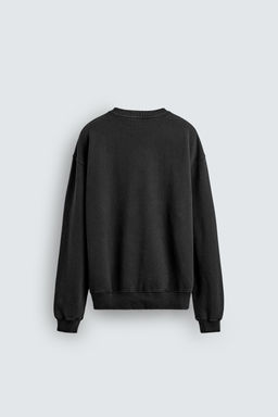 FADED HERRINGBONE-EFFECT SWEATSHIRT - Zara фото 8
