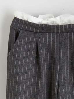 Beli Lastikli Pileli K?z ?ocuk Pantolon