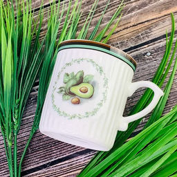 Кружка 300мл АВОКАДО в под.уп.(х36)Фарфор арт.109-070