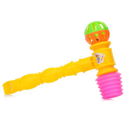 Молоток - стучалка с погремушкой, 25см, в сетке