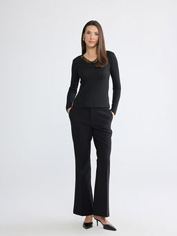 V Yaka Dantel Detayl? Bluz