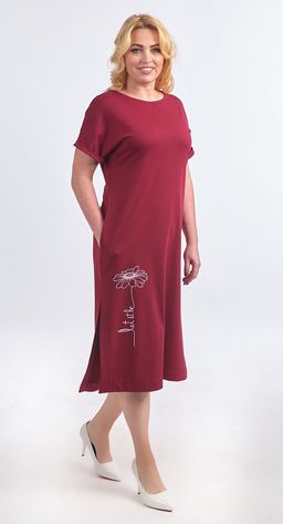 Платье женское 5871/03/Бордовый