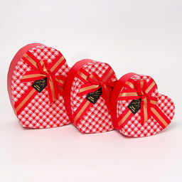 Набор подарочных коробок 3 в 1 Сердца 22?20?9/19?17?7.5/16?13.5?6 см