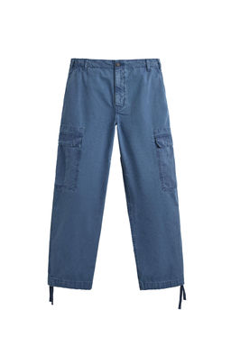 PANTAL?N CARGO RELAXED FIT LAVADO / Azul - Zara фото 11