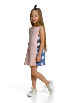 Платье для девочки UD 1408 син/розовый
