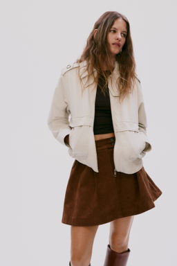 Chaqueta de sarga con cuello camisero - H&m фото 4