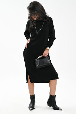 Платье теплое в рубчик