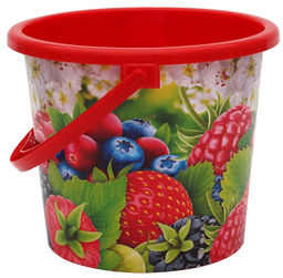 Ведро 5л пластиковое, арт. ВР-7813,7814,7818, 7823, 7824, 7825, 7826, 7827