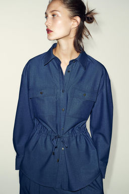 SAFARI SHIRT WITH DRAWSTRING - Zara фото 5