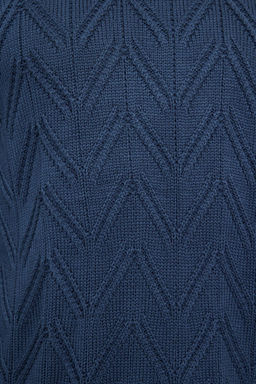 Indigo Regular Bisiklet Yaka Dokulu Triko Kazak TMNAW25KZ00037