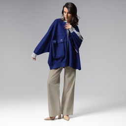 Бомбер объемного кроя с карманами, Стильное вложение (oversize, L-XL) - Charutti фото 7