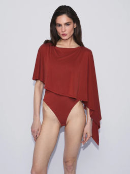 Боди из вискозы с асиммтерией ZR2608032029-67 / Zarina