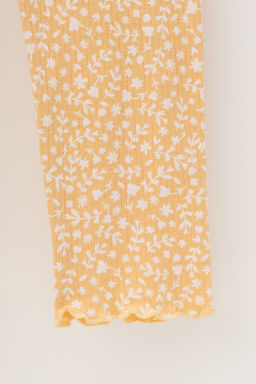 CROCKID, Пижама. Цвет: светлая мимоза, цветочный узор