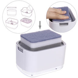 Подставка под губку с дозатором 300мл. 23х10,8х10 1878