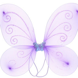 Цена за 2 шт. Набор карнавальный "Нежная принцесса" (ободок, крылья, палочка), Сиреневый