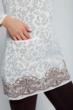 Джемпер Д 2954/молочно-кофейный - Текстильная мануфактура фото 4