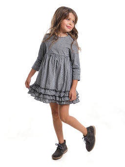 Платье в клетку UD 6270 черн.кл - Mini maxi фото 4