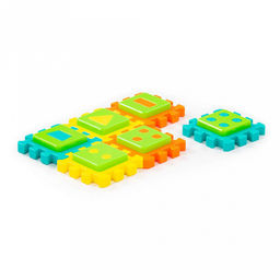 Игрушка "Пазл №2" 19,3x13,1x1,7см, 12 элементов, развивающая, пластик, в пакете (Беларусь)